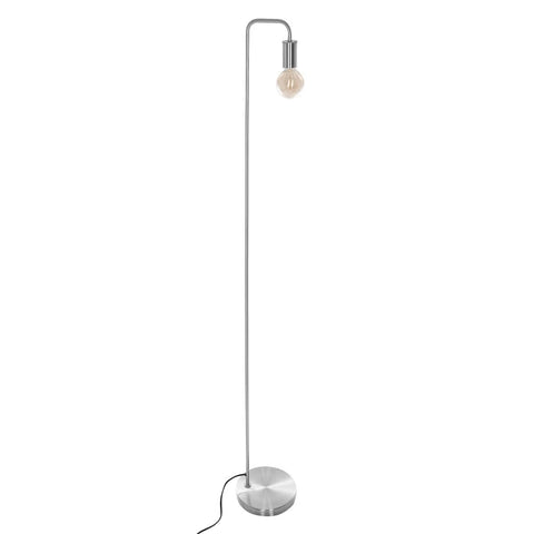 Lampadaire Droit Metal Keli Argent H150