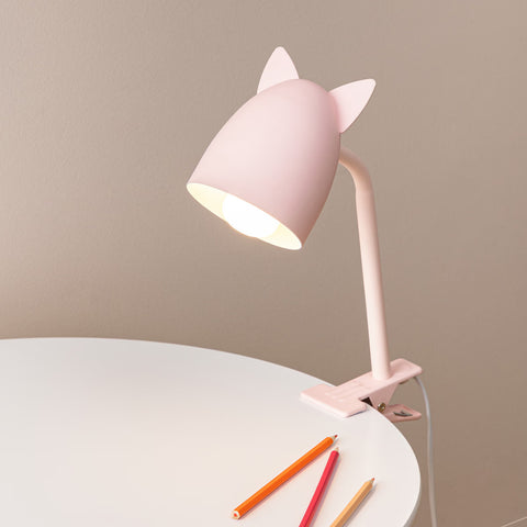 Lampe À Pince Sily H43 Chat Rose