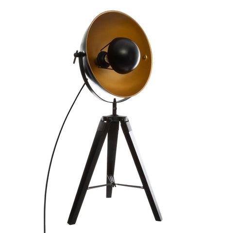 Lampe trépied Lahti haut 70 cm Noir