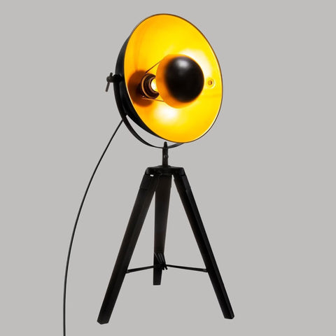 Lampe trépied Lahti haut 70 cm Noir