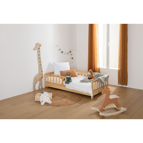 Lit Barrière Pour Enfant 80x160 Beige