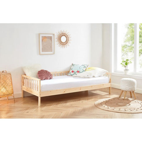 Lit Enfant LOU Sommier Inclus Naturel 90x190