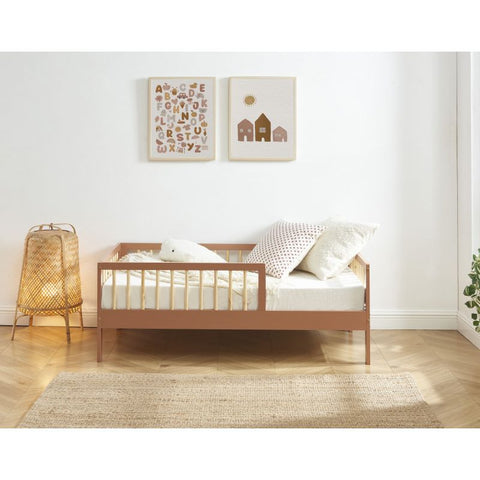 Lit Enfant LOU Sommier Inclus Terracotta 70x140