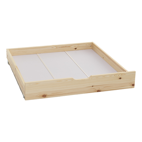 Lit cabane Bosco Pour Enfant 2 tiroirs 90x190 Naturel