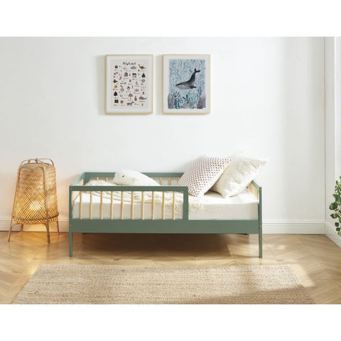 Lit Enfant LOU Sommier Inclus Vert 70x140