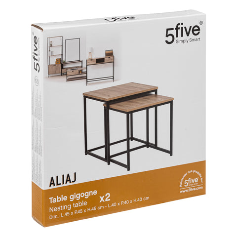 Lot De 2 Tables Gigognes Aliaj Beige