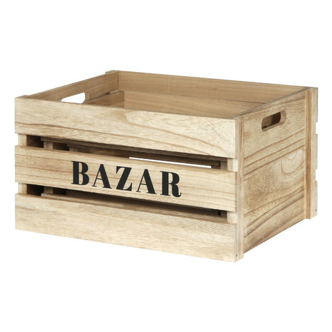 Lot De 3 Cagettes De Rangement En Bois Bazar