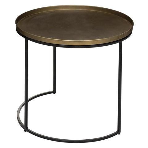 Lot de 2 tables café Basile Doré