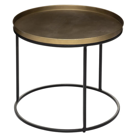 Lot de 2 tables café Basile Doré