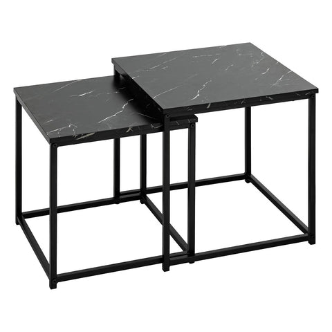 Lot de 2 tables café Jones Noires