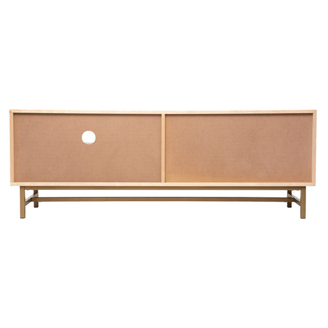 Meuble TV 1 porte Rayo Beige