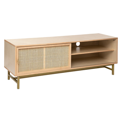 Meuble TV 1 porte Rayo Beige