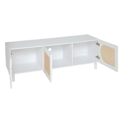 Meuble TV 3 portes Cabras Blanc