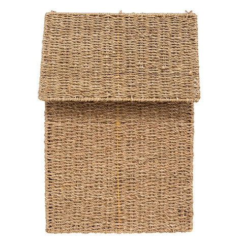 Panier à linge 40L En Roseau Beige