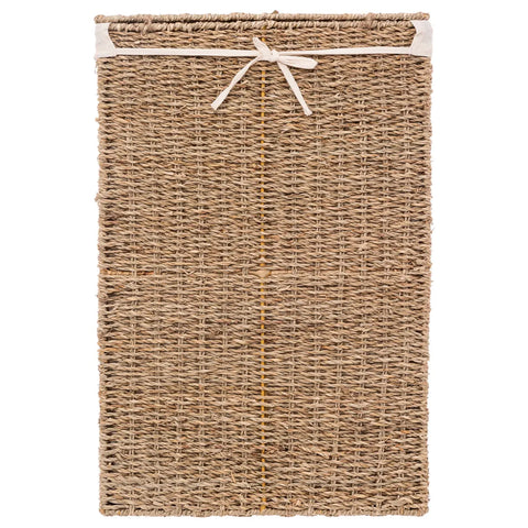 Panier à linge 40L En Roseau Beige