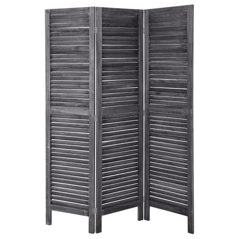 Paravent En Bois 170x120 Camila Gris