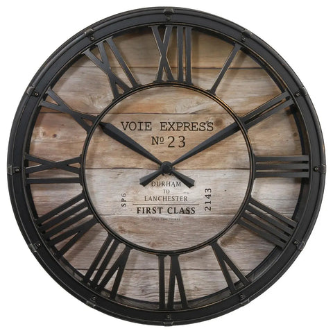 Pendule Vintage Voie Express D39cm