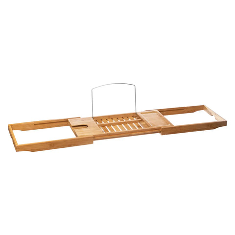 Plateau De Baignoire Extensible En Bambou