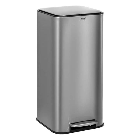 Poubelle à pédale carrée Delta 30L Inox