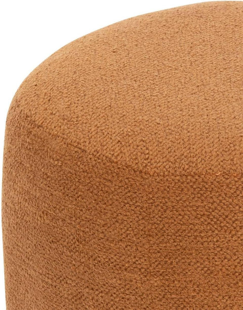 Pouf Amea Bouclette Rusty Ambre