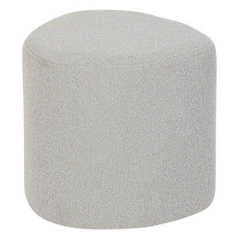 Pouf Galet Estria Bouclette Gris