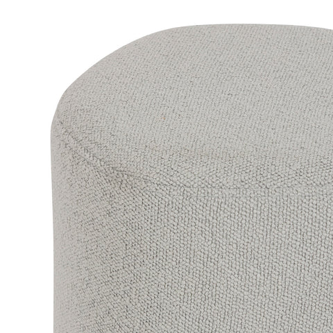 Pouf Galet Estria Bouclette Gris