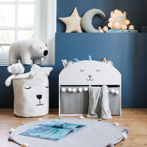 Pouf Ours Polaire Hiver Blanc