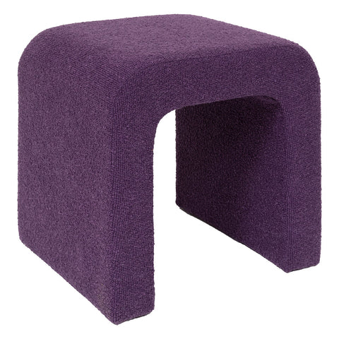 Pouf Sevi Bouclette Deep Violet