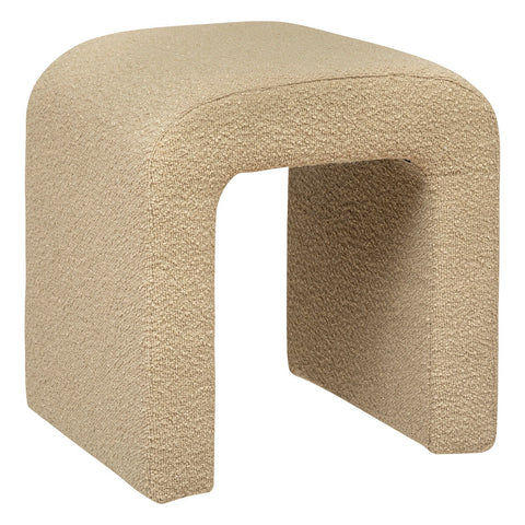 Pouf Sevi bouclette Beige