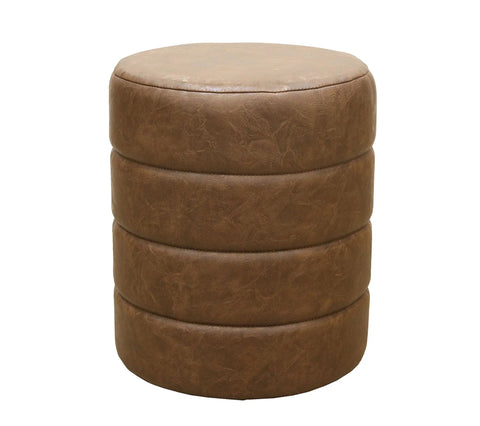 Pouf en polyuréthane Chester Marron