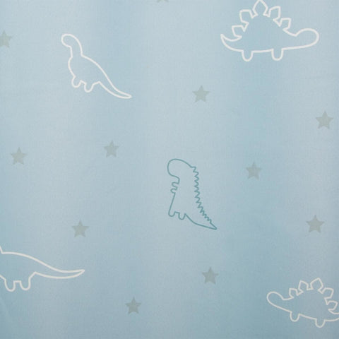 Rideau Occultant Pour Enfant Phosphorescent Dino Bleu