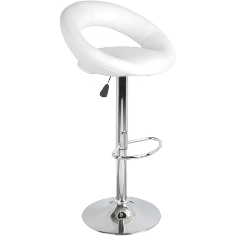 Tabouret De Bar PU We Love Blanc