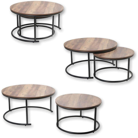 Set De 2 Tables Basse Joya Marron