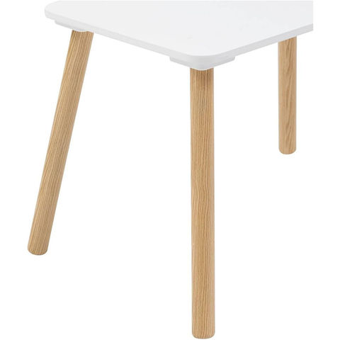 Set Table Avec 2 Chaises Alex Pour Enfant Blanc