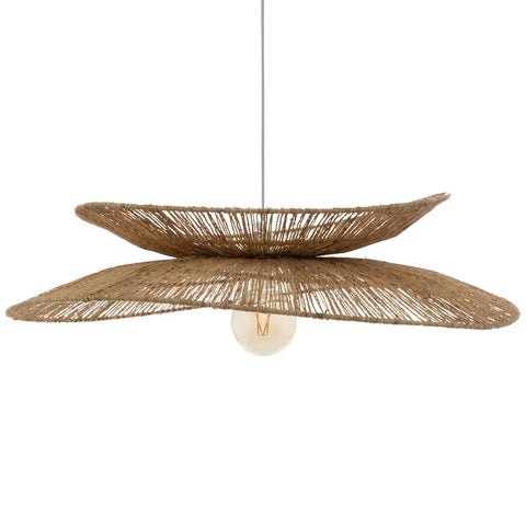 Suspension Alara D69 En Métal Et Jute Beige