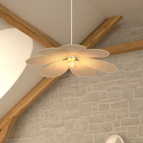 Suspension De Salon Pétales D100 Beige