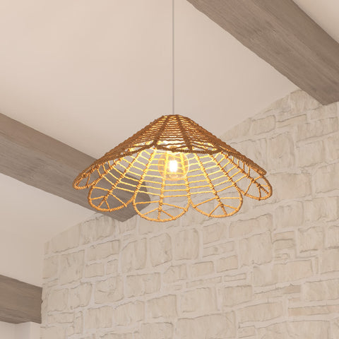 Suspension Folk D58 Beige