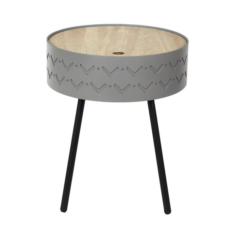 Table D'appoint Avec Coffre Eugénie Gris