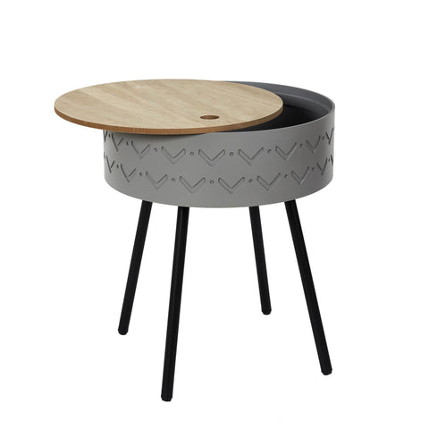 Table D'appoint Avec Coffre Eugénie Gris