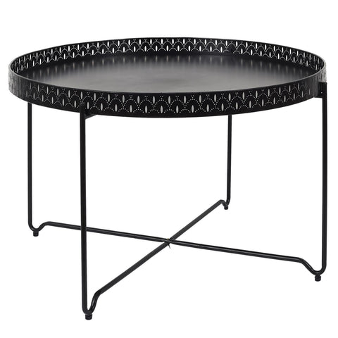 Table D'appoint Plateau Ronde Noire