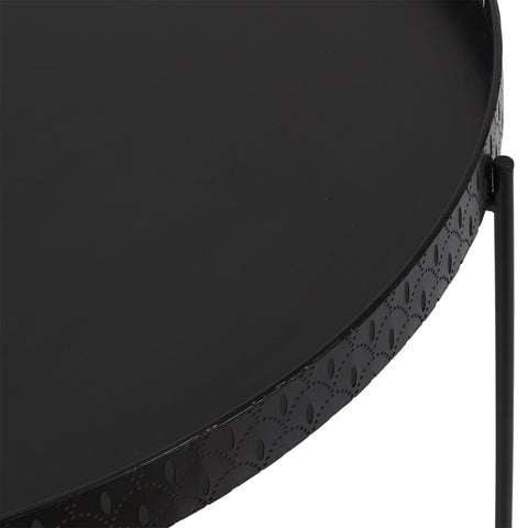 Table D'appoint Plateau Ronde Noire