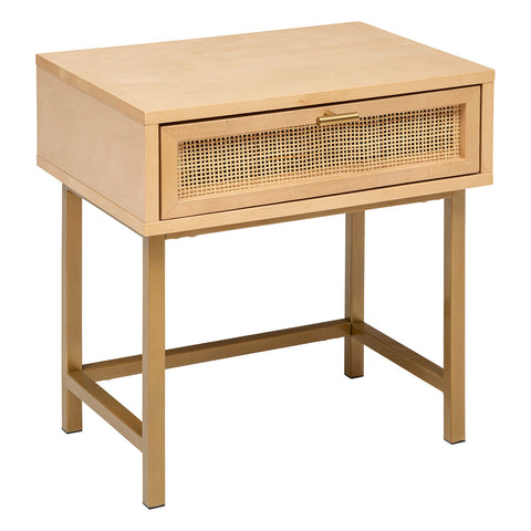 Table De Chevet 1 Tiroir Rayo Beige