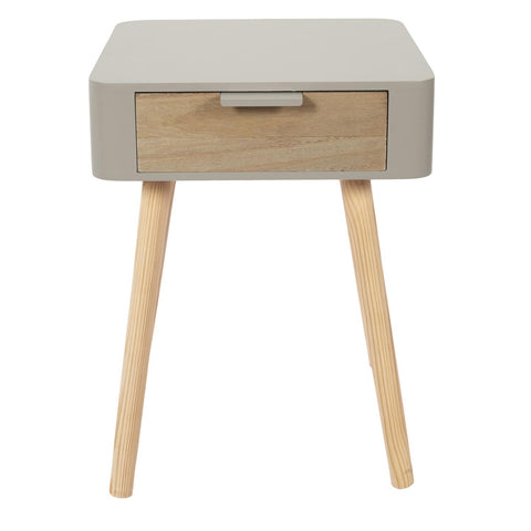 Table De Chevet 1 Tiroir Taupe