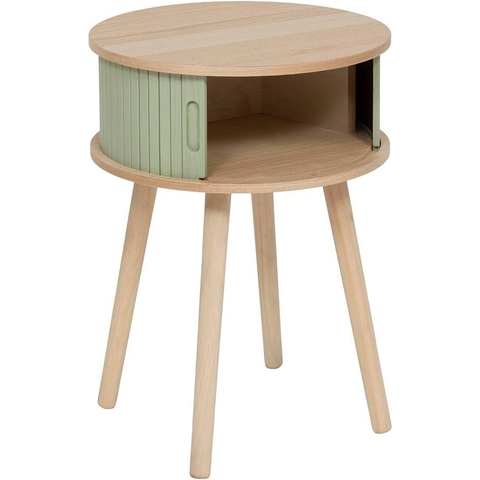 Table De Chevet 2 portes Nysos D40 Vert Olive