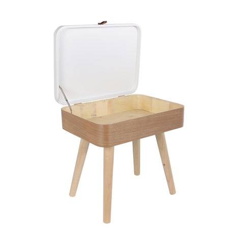 Table De Chevet En Bois Elin Beige