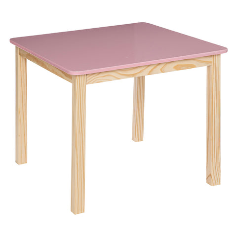 Table Enfant Carré Classic Rose