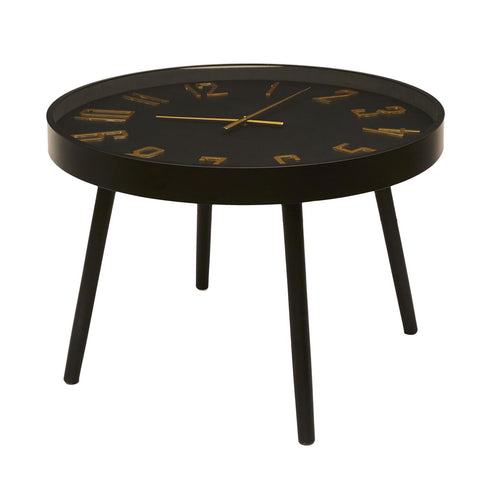 Table Horloge Silencieuse D70 Lounge Noir