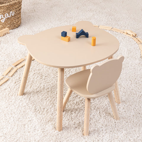 Table Pour Enfant Douceur Ourson Marron