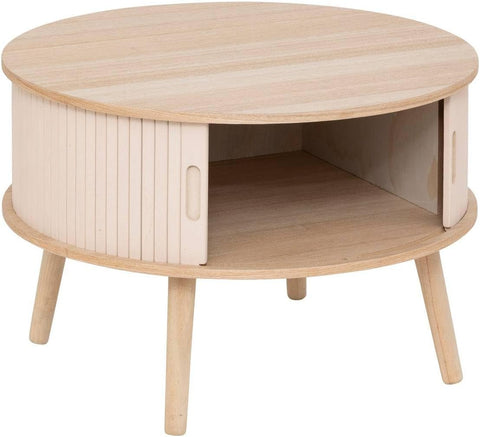 Table basse 2 portes Nyos Beige