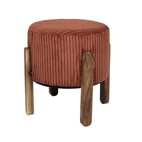 Tabouret Côtelé Scott Terracotta